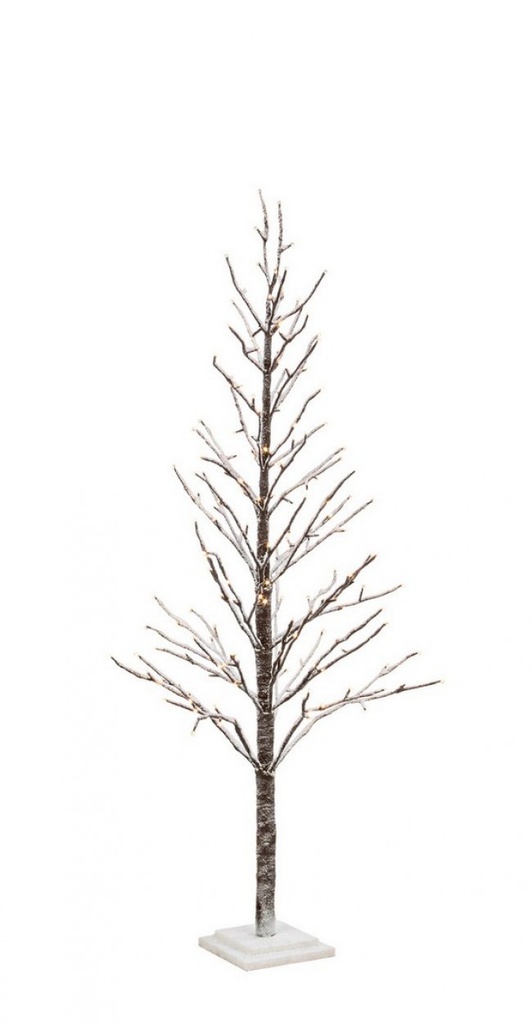 2x Albero Glad Innevato H150