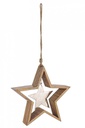 2x Pendaglio Ginevra Stella Legno