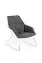  Poltrona in polipropilene grigio scuro 85 cm x 74 cm H. 86 cm