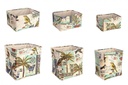 2x Set6 P.Oggetti Botanic Rett Blu