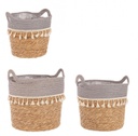 3x Set3 Cesta 2M Bridget To Grigio-Naturale