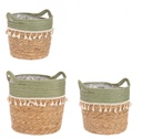 3x Set3 Cesta 2M Bridget To Verde-Naturale