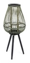 4x Lanterna Treppiede Bamboo Ver-Nero H61.5