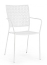 4x Sedia C-Br Lizette Bianco