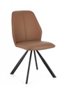 4x Sedia Maxwell Pu Cognac