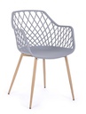 4x Sedia Optik Grigio  