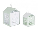 4x Set2 Lanterna Armonia Verde-Bianco