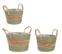 4x Set3 Cesta 2M Alyce To Verde-Naturale