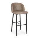 4x Sgabello bar tortora in ecopelle stile design
