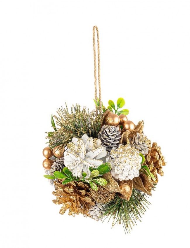 6x Decorazione Sferica Martha Bia