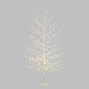 Albero Ramo TIGLIO Bianco H170cm 784 MicroLED FlashLED 4m+ø105xH170cm Luci di Natale