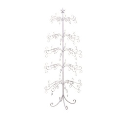 [V60495000BI] Albero espositore metallo c-stella bianco cm70x70h154