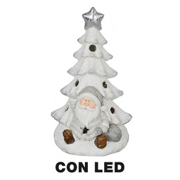 [V9150170000] Albero led con babbo natale nci-3800 cm. 24 x 21,5 h 42