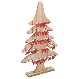 [V6119690000] Albero legno naturale con portamemo cm29x5h49