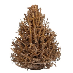 [V6118160000] Albero legno oro con glitter cmø30h44