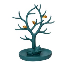 [V1871070000] Albero resina espositore blu cm 19x11h22