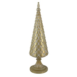 [V6199280000] Albero resina oro cm12x12h42