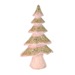 [V6326260000] Albero tessuto rosa cm23x11h42