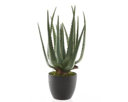 [20006565] Aloe in Vaso Artificiale 40cm Verde - Accessori Decorativi per Casa Interni ed Esterni