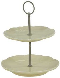 [V9171750000] Alzata 2 ripiani jenny we-5232 cm. 20 x20 h 24