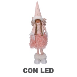 [V6168320000] Angelo led tessuto rosa cm15x10h52