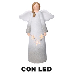 [V6315470000] Angelo resina led bianco cm24x11,5h41