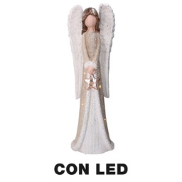 [V6332480000] Angelo resina led oro cm22x15h66