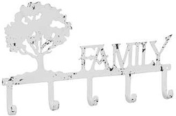 [V9167890000] Appendino ferro bianco family us-0916 cm. 39,5 x 3 h 23