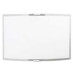 [ELISA/AG BI] Applique 1xE27 Montatura Argento Vetro Lastra Bianco-Trasparente E-Energy Elisa