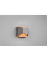 [TRIO224810167] Applique Biemissione Led 4,3w 3000k Arino Legno Nichel Trio Lighting