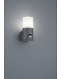 [TRIO222260142] Applique Hoosic 1xE27 Antracite Con Sensore Movimento H17 cm IP44 Trio Lighting
