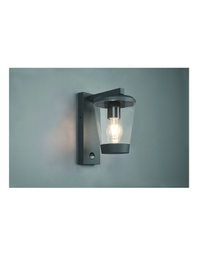 [TRIO211069142] Applique Lanterna Cavado Alluminio Antracite IP44 Con Sensore Trio Lighting