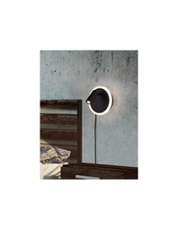 [TRIO229210232] Applique Led Faretto Spot Orientabile Jordan Nero Trio Lighting
