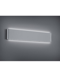 [TRIO226460287] Applique Rettangolare Thames II Led Doppia Luce IP54 Alluminio L46 cm Trio Lighting