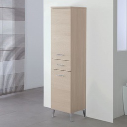 [BR799059] Armadietto Portasciugamani Larice due ante e un cassetto 35x35x h148,5 cm