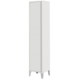[BR527040] Armadietto Portascopa Laccato Bianco 45x35x h170cm