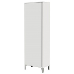 [BR527043] Armadietto Portascopa Laccato Bianco 60x35x h170cm