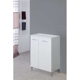 [BR799041] Armadietto da Bagno due ante Bianco 60x34x h78 cm