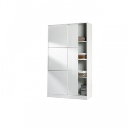 [CAP12576] Armadio 2 Ante Scorrevoli Cm 120 x 50 x 200 Bianco Kit