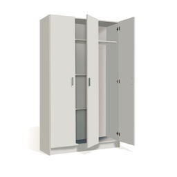 [DFLEX-140-F102-B180] Armadio Multiuso Con Portascope 3 Ante