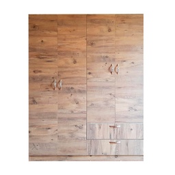 [FZ98992] Armadio con 4 ante e 2 cassetti in rovere 120 x 41 x 170 cm
