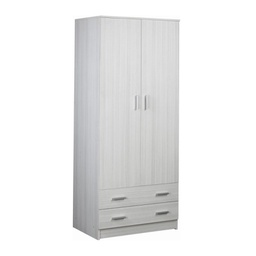 [O45600EUK] Armadio multiuso due ante due cassetti Eucalipto 77x52x h182 cm