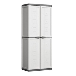 [9734000 0447 13] Armadio portascope 3 ripiani  Bianco e Grigio JOLLY ALTO 68x39 x h166 cm (copia)
