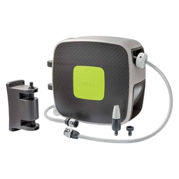 [DFL6112680] Avvolgitubo Irrigazione Kit Rewall 35 Gf - Plastica +Tubo 1-2 Mt 35 +Raccordi+Lancia
