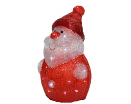 [19625817] Babbo Natale  in acrilico  Con led  23x24x h37cm