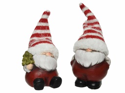 [20035752] Babbo Natale In Terracotta 8,2X8X9,2Cm Assortiti