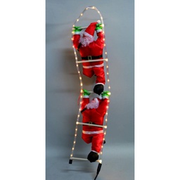 [19626473] Babbo Natale con scala tubo luminoso cm 20 x 106 da esterno