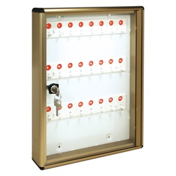 [DFL3130760] Bacheca Porta Chiavi Alubox - Alluminio Bronzato Chiavi 24 Mm 300X50 H.Mm 400