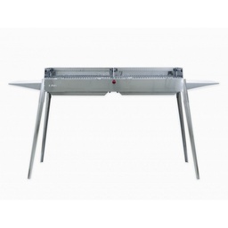 [BAR0014] Barbecue ACCIAIO Etna Maxi Dimensioni: cm 150x 62 x 85 h