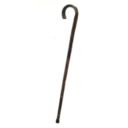 [V4202020000] Bastone da passeggio rustico scuro c/punta gomma cmø3h93